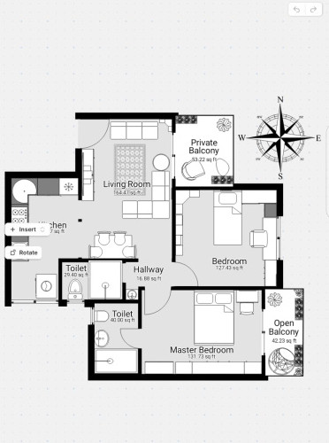 2 BHK 1000 Sq.ft. Apartment for Sale in Moshi, Pune