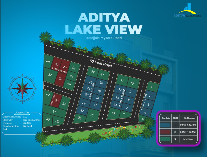  1200 Sq.ft. Residential Plot for Sale in Hejjala, Bangalore