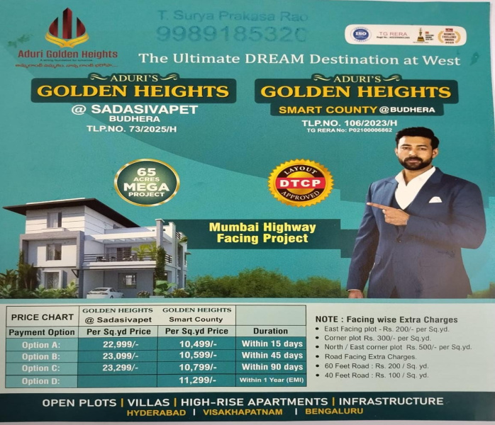  150 Sq.ft. Residential Plot for Sale in Sadasivpet, Sangareddy