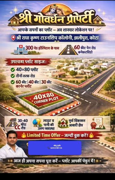  3200 Sq.ft. Commercial Land for Sale in Ladpura, Kota