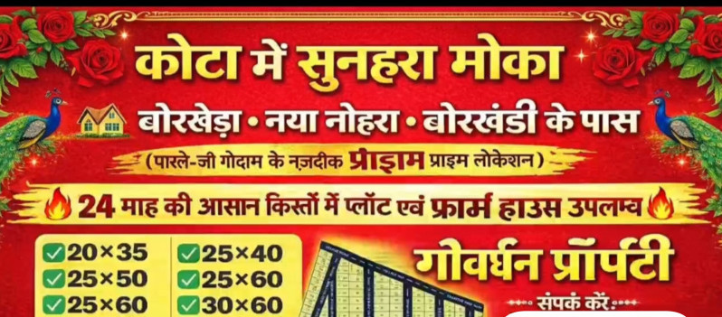  1000 Sq.ft. Residential Plot for Sale in Baran Road, Kota