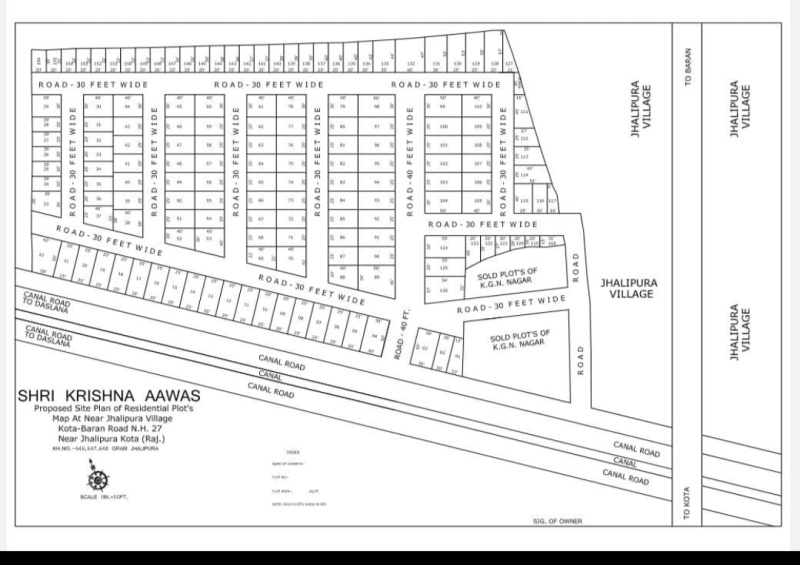  1500 Sq.ft. Commercial Land for Sale in Borkhandi, Kota
