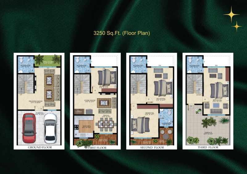 4 BHK 3250 Sq.ft. Villa for Sale in Salarpur Khadar, Sector 107 Noida