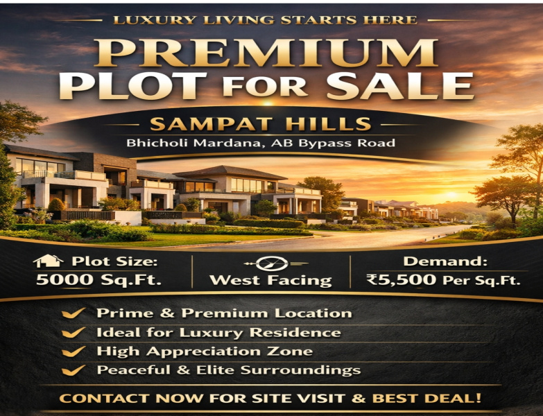  5000 Sq.ft. Residential Plot for Sale in Bicholi Mardana, Indore