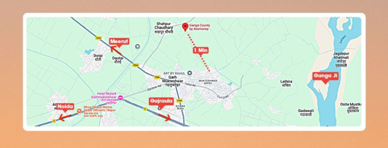  150 Sq. Yards Residential Plot for Sale in Garhmukteshwar, Hapur