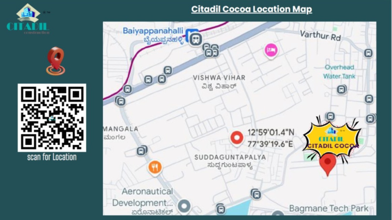 2 BHK 780 Sq.ft. Apartment for Sale in Kaggadasapura, Bangalore