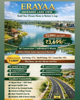  Residential Plot for Sale in Bidadi, Bangalore