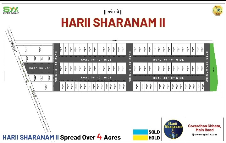  80 Sq. Yards Residential Plot for Sale in Chaitanya Vihar, Vrindavan