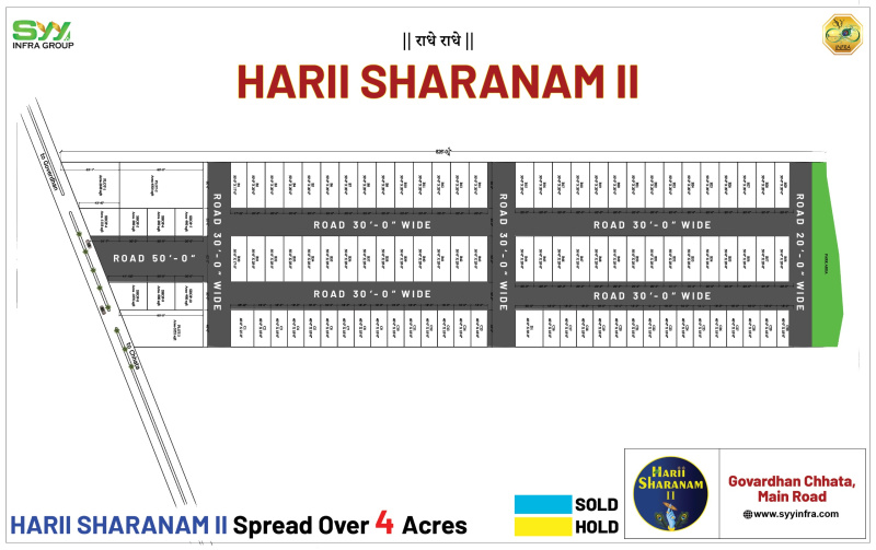  80 Sq. Yards Residential Plot for Sale in Goverdhan Road, Mathura