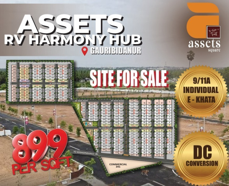  2400 Sq.ft. Residential Plot for Sale in Gauribidanur, Bangalore