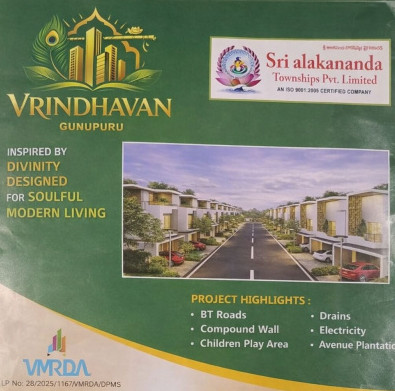  1503 Sq.ft. Residential Plot for Sale in Vizianagaram, Visakhapatnam
