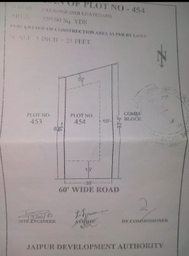  3200 Sq.ft. Residential Plot for Rent in Goner Road, Jaipur