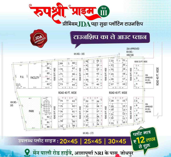  900 Sq.ft. Residential Plot for Sale in Pali Road, Jodhpur