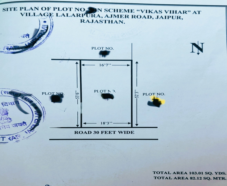  900 Sq.ft. Residential Plot for Sale in Gandhi Path, Jaipur