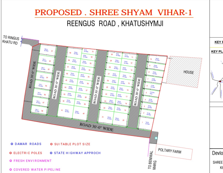  100 Sq. Yards Residential Plot for Sale in Khatu, Sikar