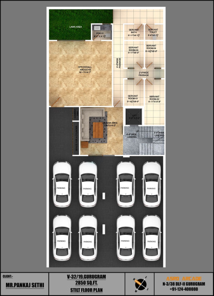 4 BHK 2844 Sq.ft. Builder Floor for Sale in DLF Phase III, Gurgaon