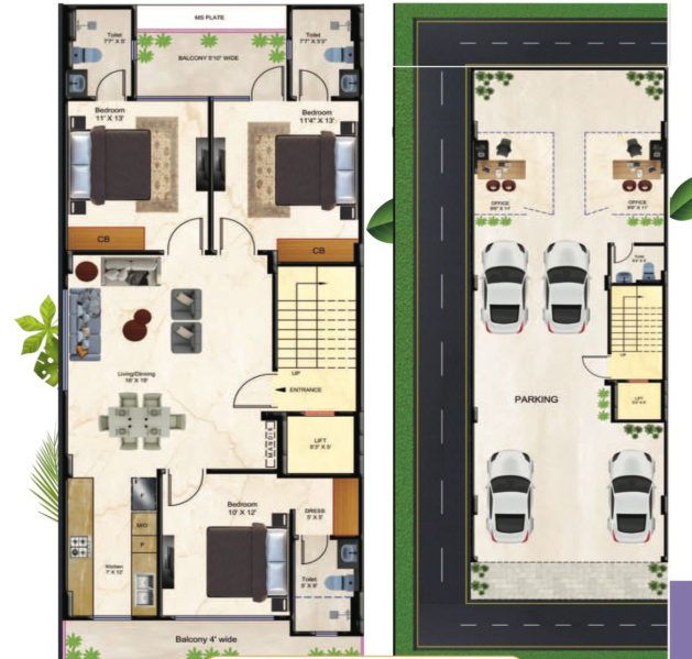 3 BHK 1188 Sq. Yards Builder Floor for Sale in Sector 70A Gurgaon