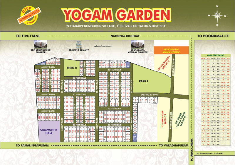  600 Sq.ft. Residential Plot for Sale in Tiruvallur, Chennai