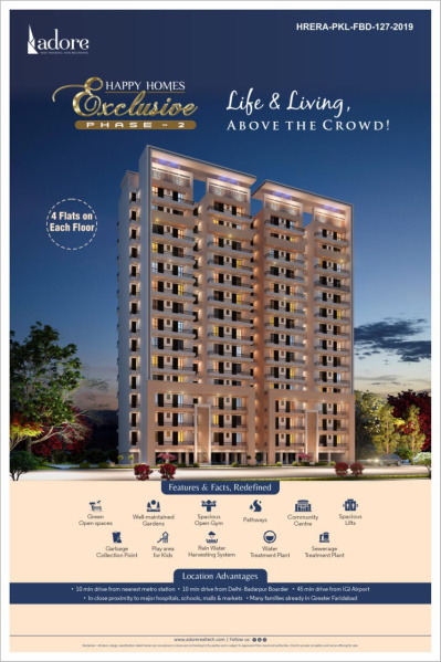 4.5 BHK 3312 Sq.ft. Apartment for Sale in Sector 82 Faridabad