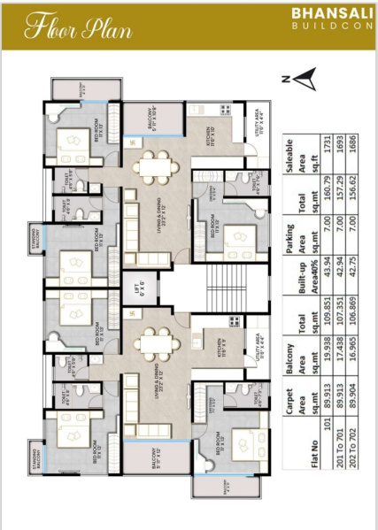 3 BHK 1693 Sq.ft. Apartment for Sale in Amrutdham, Nashik