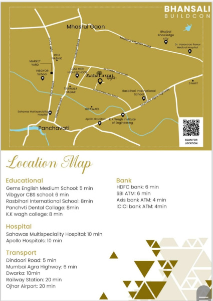 3 BHK 1693 Sq.ft. Apartment for Sale in Amrutdham, Nashik