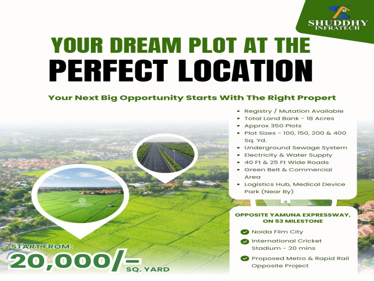 100 Sq. Yards Residential Plot for Sale in Yamuna Expressway, Greater Noida