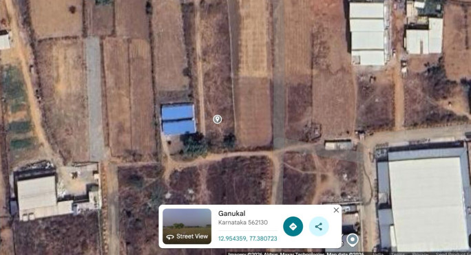  10000 Sq.ft. Industrial Land for Rent in Tavarekere, Bangalore