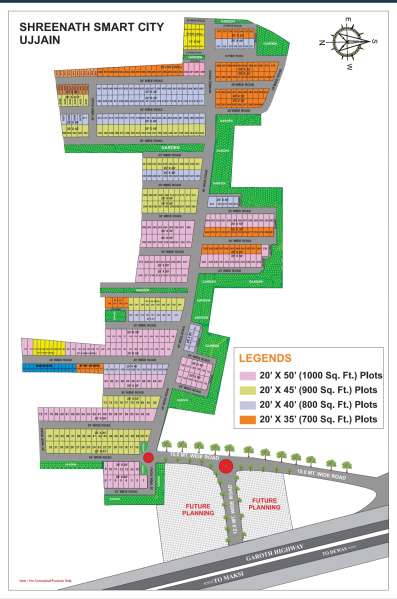  1000 Sq.ft. Residential Plot for Sale in Dewas Road, Ujjain