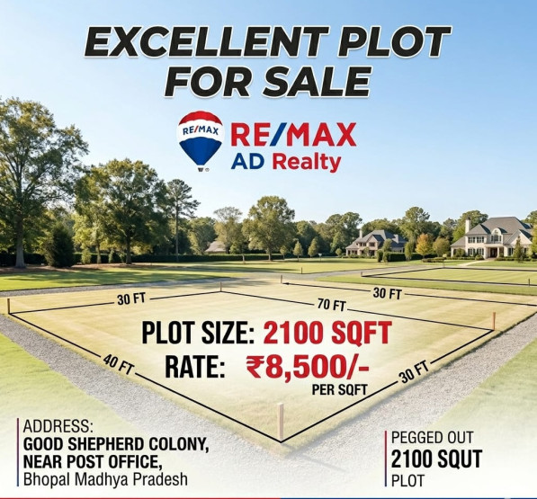  2100 Sq.ft. Residential Plot for Sale in Kolar Road, Bhopal