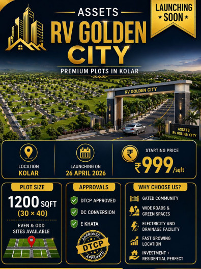  1200 Sq.ft. Residential Plot for Sale in Kyasamballi, Kolar