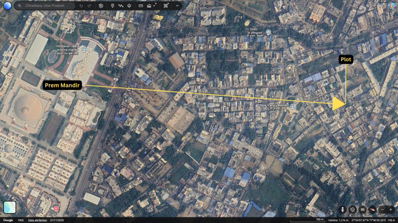  333 Sq. Yards Residential Plot for Sale in Chaitanya Vihar, Vrindavan