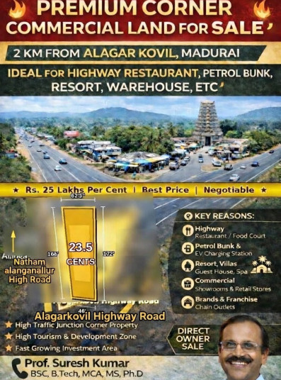  24 Sq.ft. Commercial Land for Sale in Poigaikaraipatti, Madurai