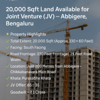  Agricultural Land for Sale in Abbigere, Bangalore