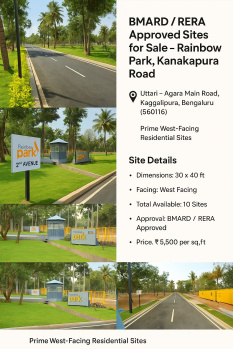 Residential Plot for Sale in Kaggalipura, Bangalore