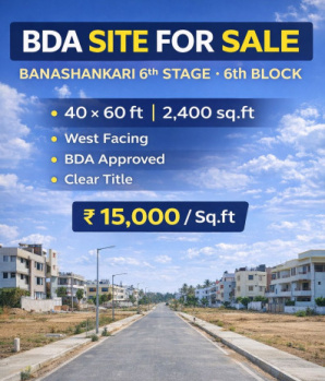  Residential Plot for Sale in Banashankari Stage 6, Bangalore