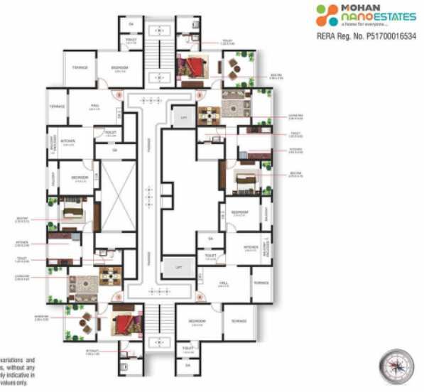 1 BHK Apartment 690 Sq.ft. for Sale in Navare Nagar, Ambernath East, Thane