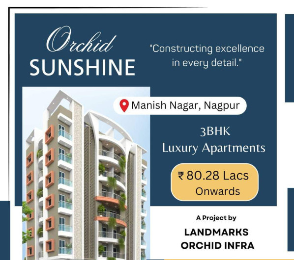 3 BHK Apartment 1500 Sq.ft. for Sale in Manish Nagar, Nagpur