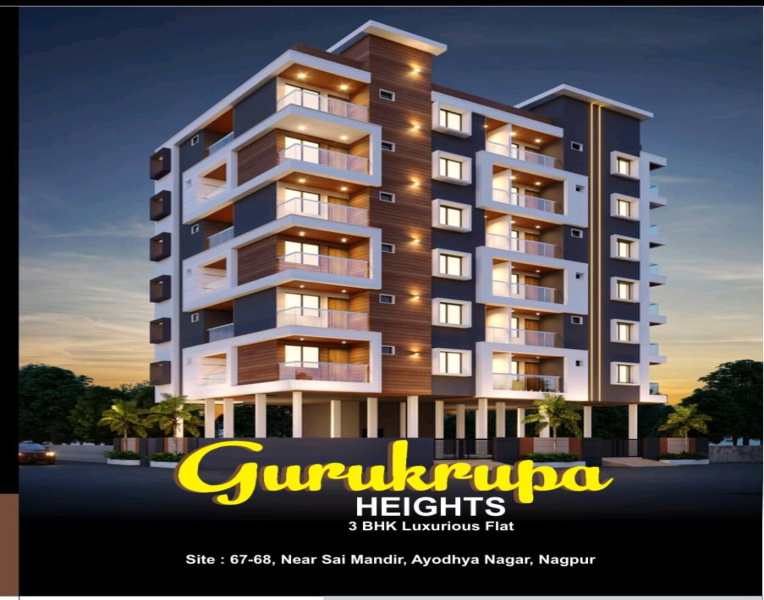 3 BHK 1350 Sq.ft. Apartment for Sale in Ayodhya Nagar, Nagpur
