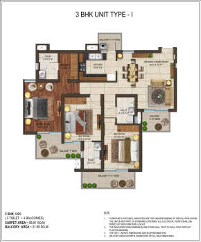 3 BHK Flat for Sale in Sector 1 Greater Noida West