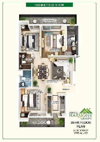 3 BHK 1755 Sq.ft. Apartment for Sale in Zirakpur Road, Chandigarh