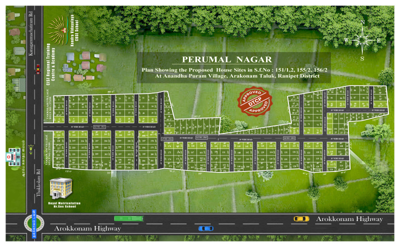  Residential Plot 1350 Sq.ft. for Sale in Parandur, Kanchipuram