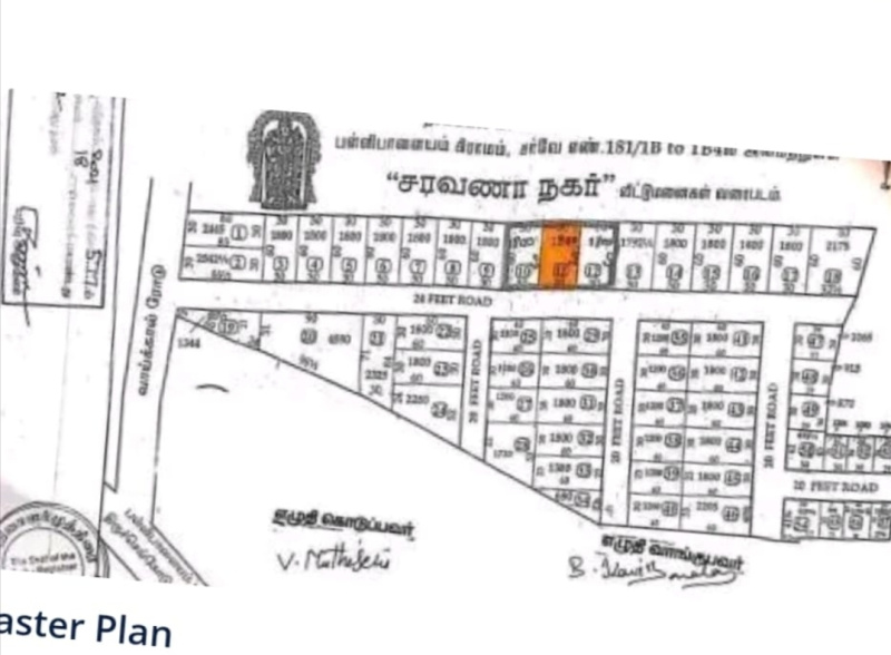  Residential Plot 1800 Sq.ft. for Sale in Pallipalayam Agraharam, Namakkal