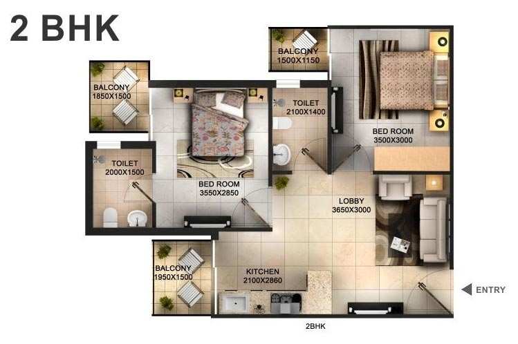 1 BHK Residential Apartment 585 Sq.ft. for Sale in Sohna, Gurgaon
