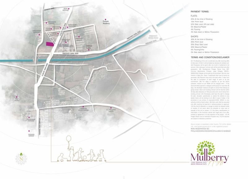 3 BHK 1489 Sq.ft. Apartment for Sale in Gotri, Vadodara