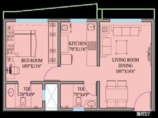 1 BHK Apartment 449 Sq.ft. for Sale in Dahisar East, Mumbai