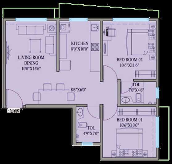 2 BHK Apartment 652 Sq.ft. for Sale in Dahisar East, Mumbai
