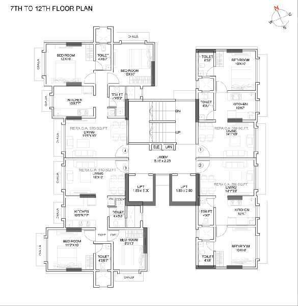 3 BHK Apartment 743 Sq.ft. for Sale in Kandivali East, Mumbai