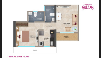 1 BHK Flat for Sale in Thane West