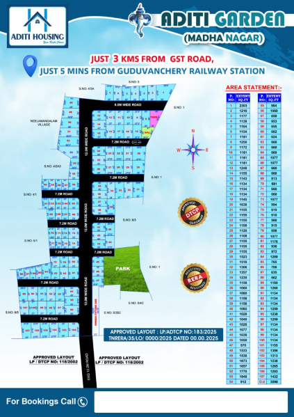 1100 Sq.ft. Commercial Land for Sale in Guduvancheri, Chennai