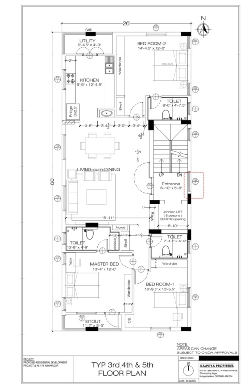 3 BHK 1742 Sq.ft. Apartment for Sale in Anna Nagar, Chennai